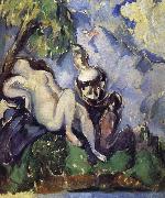 Bath woman who Paul Cezanne